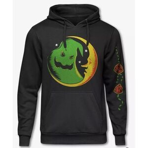 Disney The Nightmare Before Christmas Oogie Boogie Moon Pullover Hoodie NWT Smal